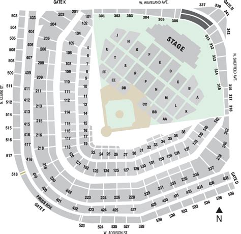 7 Images Wrigley Field Concert Seating Chart With Seat Numbers And