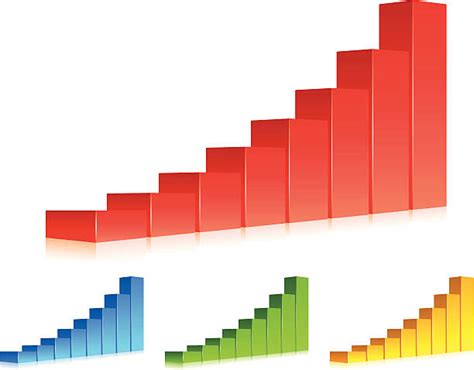 3d Bar Graph Clip Art Illustrations Royalty Free Vector Graphics