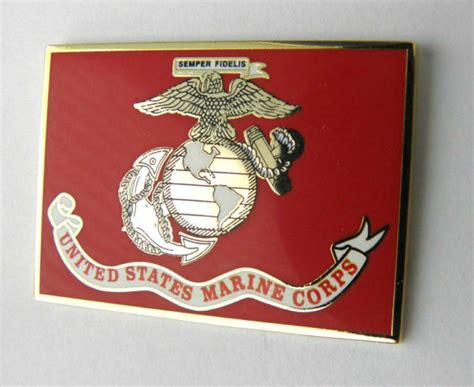 Us Marine Corps Usmc Marines Rectangle Lapel Pin Badge 15 Inches