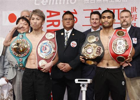 Boxing Inoue Tapales Weigh In For 4 Belt Super Bantam Showdown