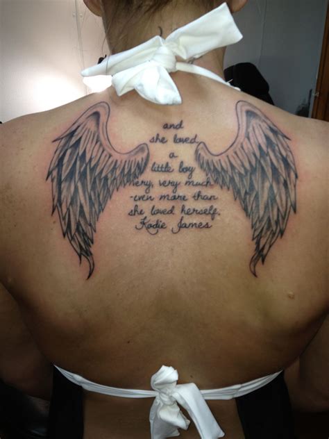 Memorial Tattoo For Her Son Who Passed Tattoo For Son Memorial