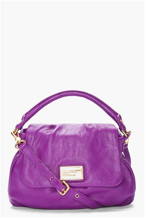Lyst Marc By Marc Jacobs Leather Lil Ukita Shoulder Bag In Purple