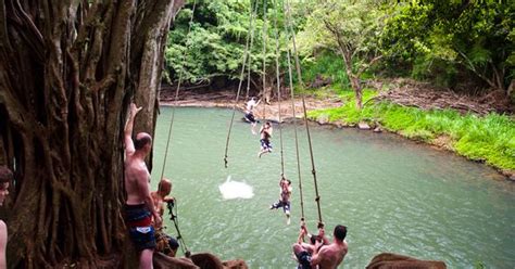 Kipu Falls Rope Swing My Favorite Place To Jump Yes Travel At