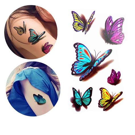 Compare Prices On 3d Butterfly Tattoos Online Shopping Buy Low Price 3d Butterfly Tattoos At