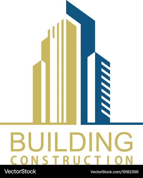 Building Town Construction Logo Royalty Free Vector Image