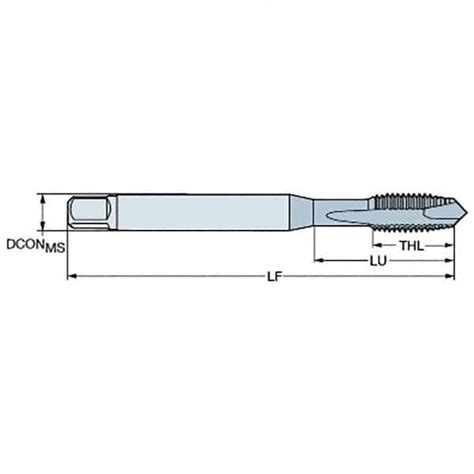 Sandvik Coromant M16x200 Metric 6h 4 Flute Tialn Finish High Speed