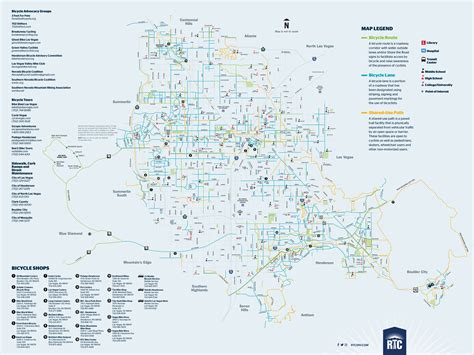 RTC debuts new bike map with more than 1,000 miles of bike lanes and