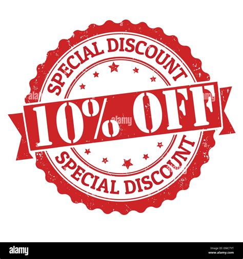 Special Discount 10 Off Stamp Stock Vector Image And Art Alamy