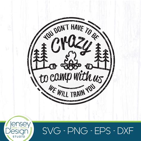 Crazy Camping Friends Svg Funny Camp Crew Png Camper Decor Etsy