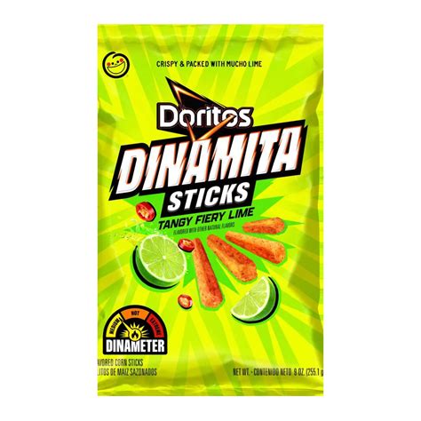 Doritos Dinamita Tangy Fiery Lime Corn Sticks Shop Chips At H E B