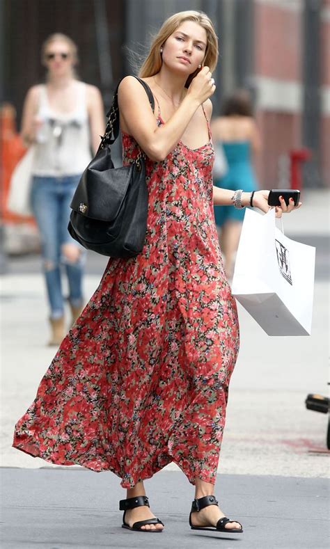 Street Style Printed Floral 90s Style Summer Dress And