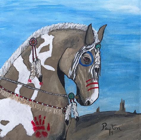 War Horse 1 Painting By Michael Payton