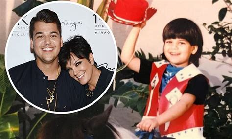 Kris Jenner Shares Adorable Throwback Snap Of Her Only Son Rob Kardashian On National Son Day