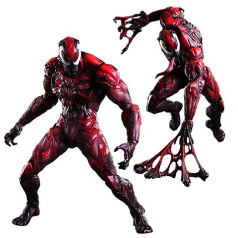 Marvel Universe Venom Red Variant Play Arts Kai Action Figure