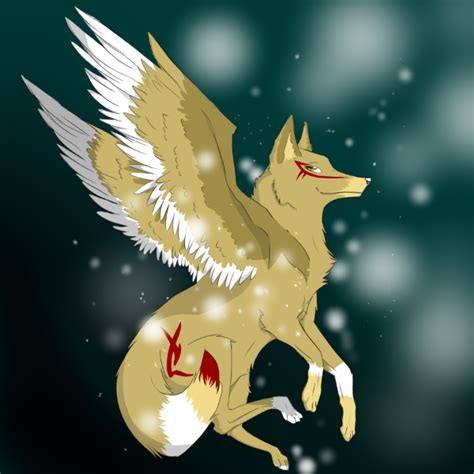 Winged Wolf Colored By Zacharywolf On Deviantart