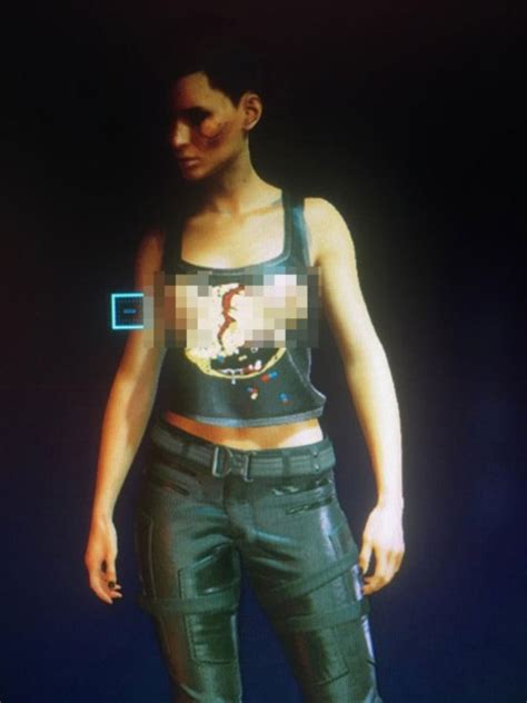 hilarious cyberpunk 2077 glitch causes characters penises and breasts to poke through clothes