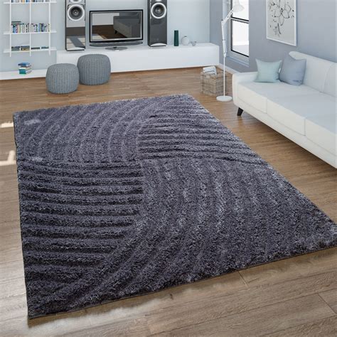 Gerade für das schlafzimmer oder für das wohnzimmer ist. Hochflor Teppich Shaggy Handgetuftet Streifen | teppich.de