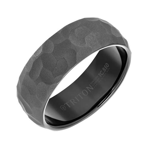 Black Tungsten Mens Ring Moes Collection