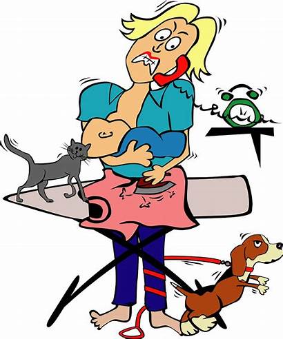 Mom Clipart Cleaning Cartoon Chores Mother Hate