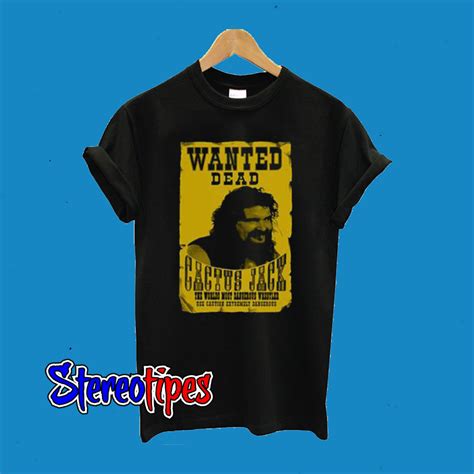 Follow us @wweshop & share your superstar style with us. Cactus Jack Wanted Dead Poster T-Shirt