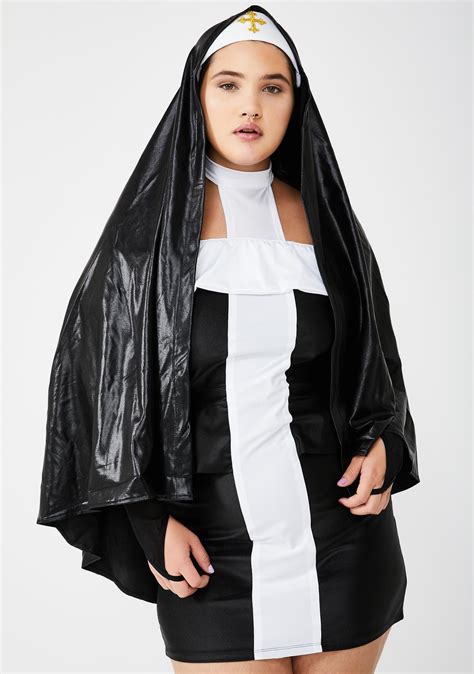 Sexy Plus Size Nun Costume