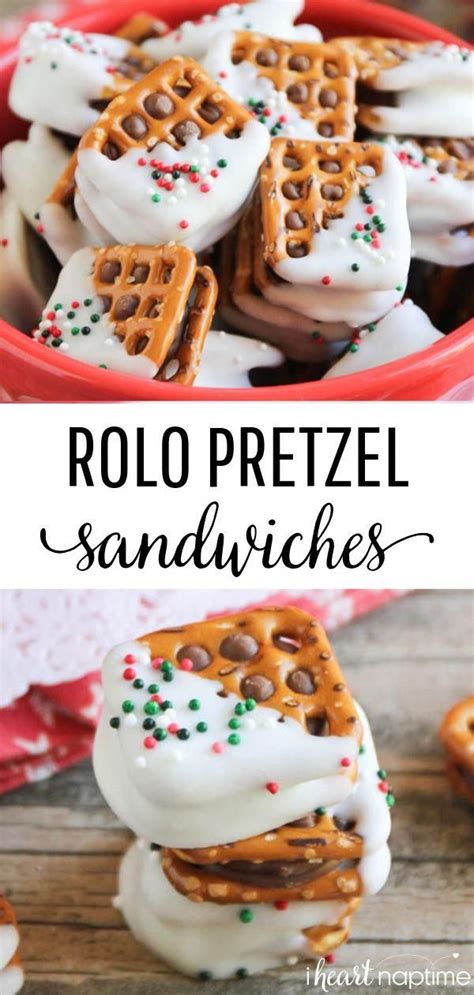 Easy Rolo Pretzel Sandwiches Only 3 Ingredients I Heart Naptime