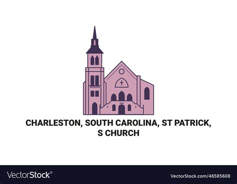 United States Charleston South Carolina St Vector Image