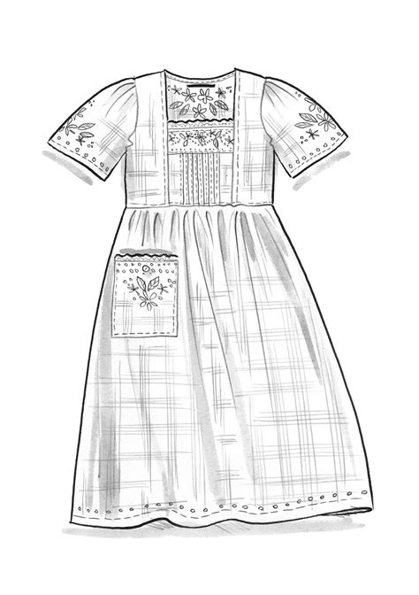Woven Tania Dress In Organic Cotton Gudrun Sjödén