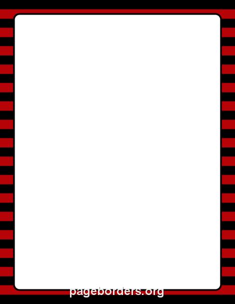 Red And Black Striped Border Clip Art Page Border And Vector Graphics