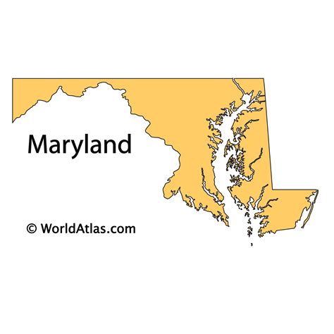 Maryland Maps And Facts World Atlas