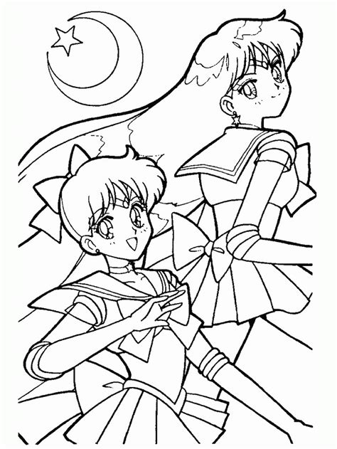 Anime Coloring Page Coloring Home