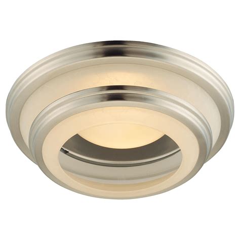 The aperture fits snug around the lamp which is recessed above the surface. Recessed Lighting Trim Brushed Nickel | Recessed lighting ...