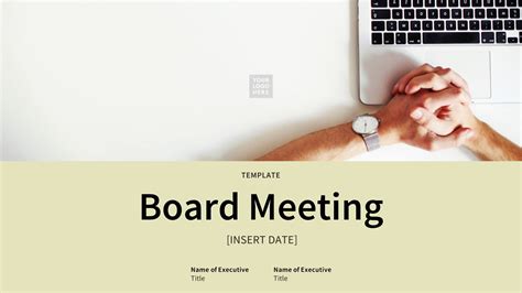 Board Meeting Ppt Templates