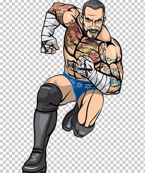 Cartoon Professional Wrestler Drawing Wwe Png Clipart Animated