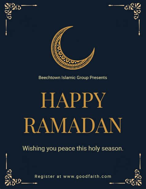 Ramadan kareem is one of the most awaited islamic festivals. Happy Ramadan wish card design template