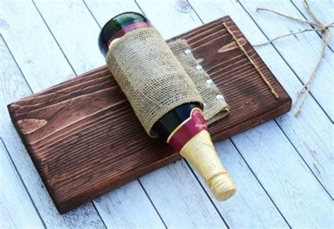 Wine glass rack wall mount shelf. Easy, Boozy, Beautiful - DIY Wine Bottle Gift