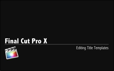 While the adobe software file structures are fairly easy to navigate, the. Fcpx Intro Templates | williamson-ga.us