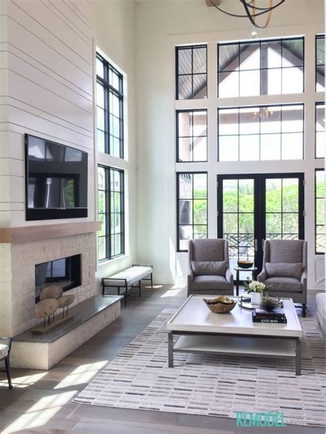 If you are interested in implementing a living room with a style of farmhouse design, this article provides interesting information regarding ideas for applying a farmhouse style in your living. Remodelaholic | Get This Look: Modern Farmhouse Living Room