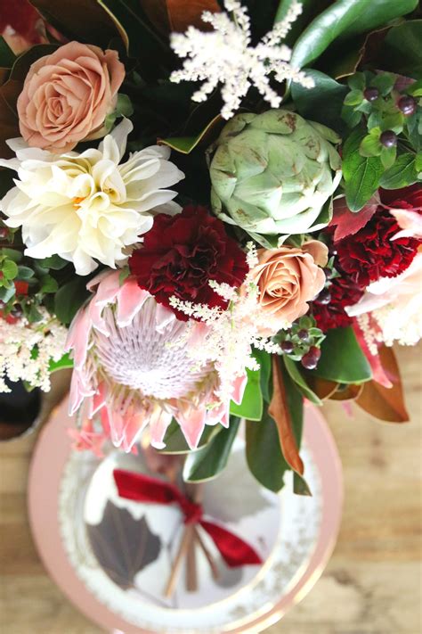Rose gold hair color is balancing the perfect mix of blonde, gold and light pink, says maddison cave of david mallett salon in new york. Blush and Rose Gold Thanksgiving Table - Modern Glam ...