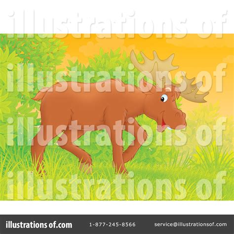 Moose Clipart 1155846 Illustration By Alex Bannykh