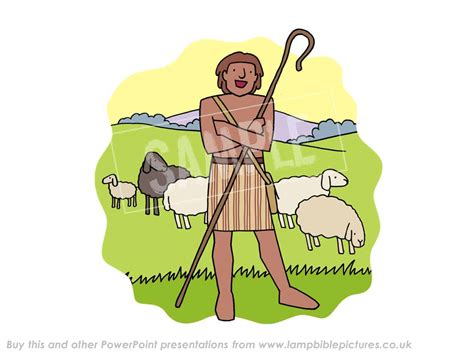 David And Goliath Lamp Bible Pictures