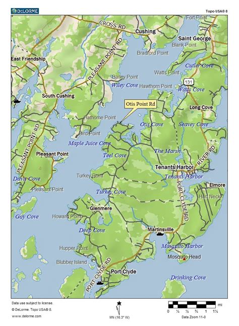 29 Maine Coastal Map Town Maps Online For You