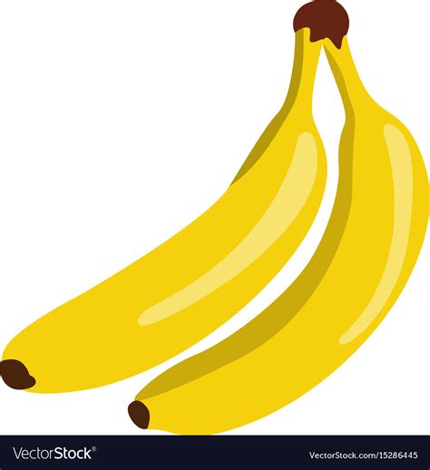 Isolated Pair Of Bananas Royalty Free Vector Image