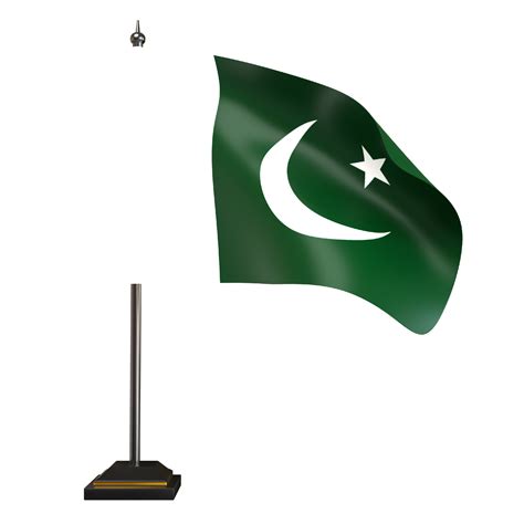 Pakistan Flag 3d Illustration 9312965 Png