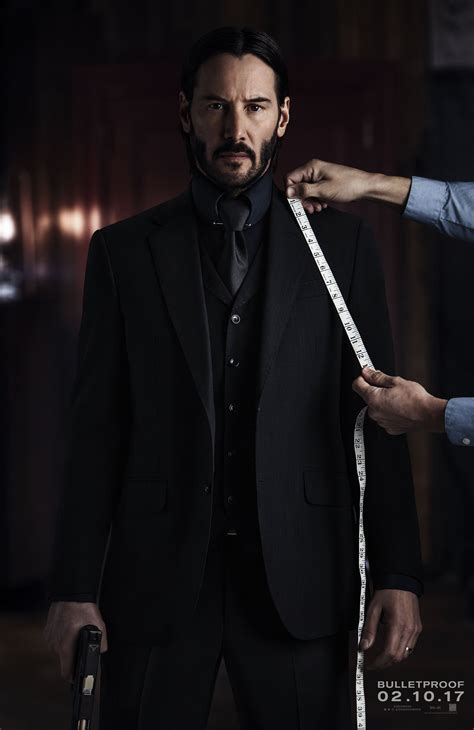 Keanu Reeves Gets Measured Up For Action On This First Poster For John Wick Chapter 2