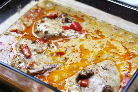 Melt in your mouth oven baked chicken breast recipe. Smothered Chicken Bake - Cully's Kitchen