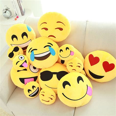House with gardenis what is represented by the emoji. 13 Inch Cute Emoji Emoticon Cushion Pillow Round Yellow ...