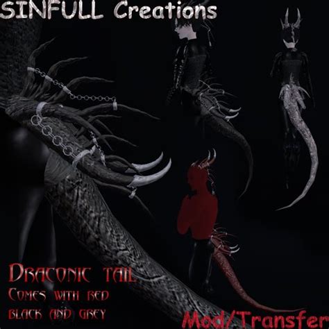 Second Life Marketplace Draconic Demon Dragon Tail