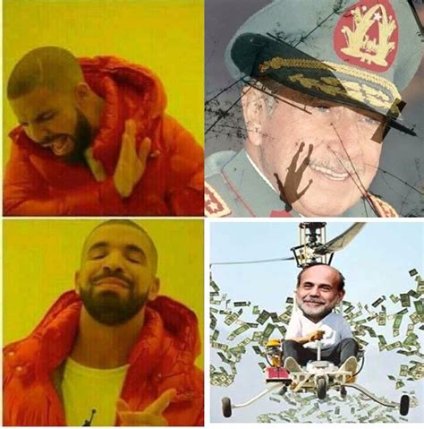 As the helicopter carrying augusto pinochet landed on the roof of santiago's military hospital yesterday morning, swirling gusts of wind thrust into the air thousands of pink leaflets saying. 🚁💰🚁💰🚁the only type of helicopter meme our sub should ...