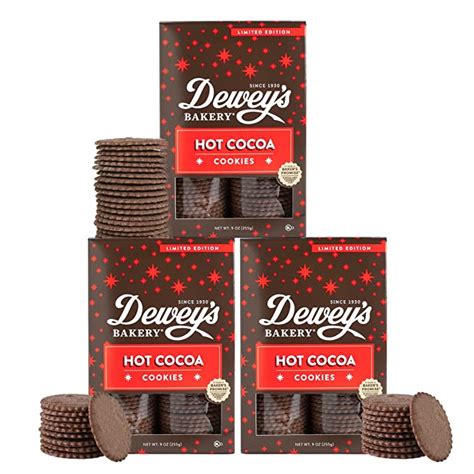 Amazon Com Dewey S Bakery Hot Cocoa Cookie Thins Thin Crispy